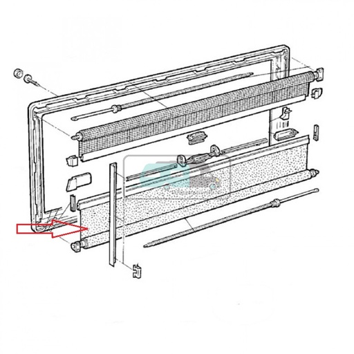 [OCS_1802519] Dometic S3/S4 Verduisteringsrollo Crème 120x80