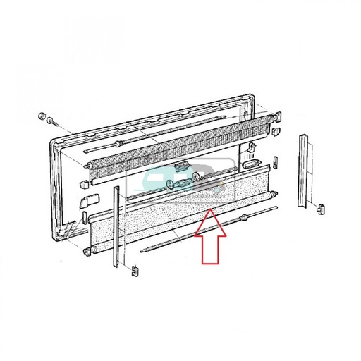 [OCS_1802572] Dometic S3/S4 Verduisteringsrollo Grijs 130x60