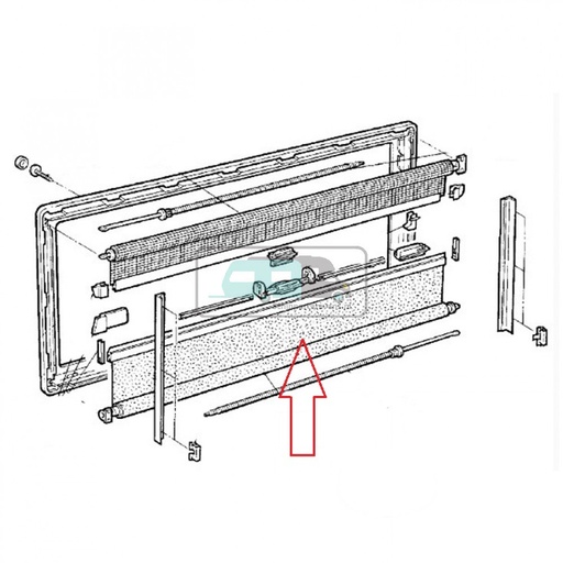 [OCS_1802577] Dometic S3/S4 Verduisteringsrollo Crème 50x60