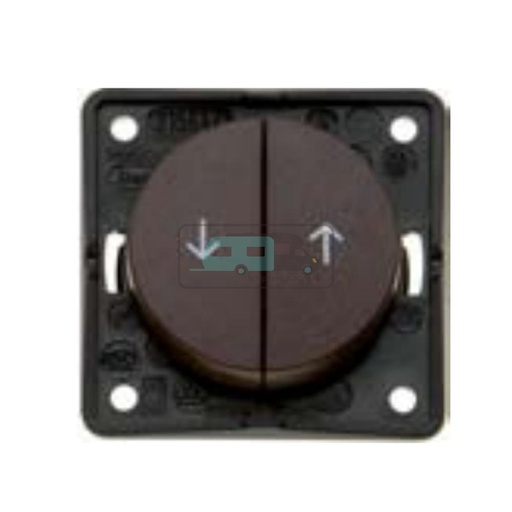 [OCS_1902054B] Berker Jalouzie Drukcontact Flow/Pure Inbouw Chroom Mat