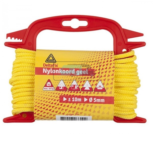 [OCS_2501127] Deltafix Nylon haspel 10m Fluor Geel