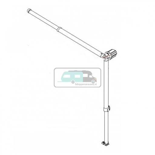 [OCS_2607209] Fiama left rafter+ leg CaravanStore 310/440 6 holes