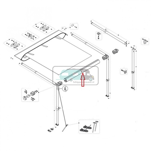 [OCS_2607262] Fiamma CaravanStore XL Roller Tube 310