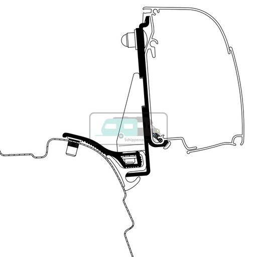 [OCS_2617207] Thule VW T5/T6 Minivan Reimo Multi Rail SWB Adapter 4200