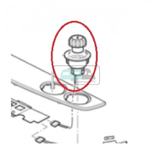 [OCS_430090-98800] (22b)Knop chroom
