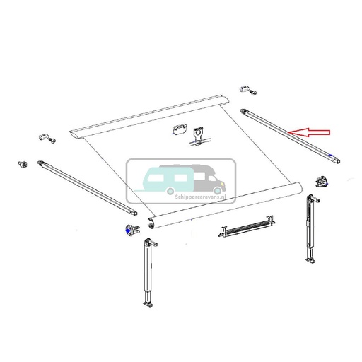 [OCS_451105700] Thule Knikarm RH Caravan Style 1.90