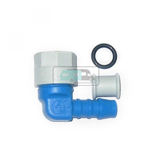 [OCS_470150-01] (108)Wateraansl. slangpilaar Haaks 10mm.