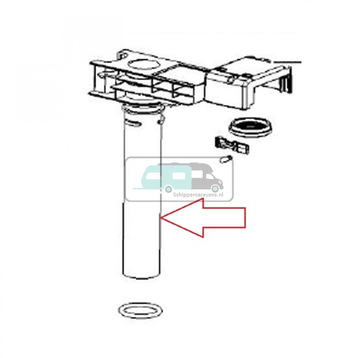 [OCS_5074306] Thetford C250/ 260 insert pomp out 5074306