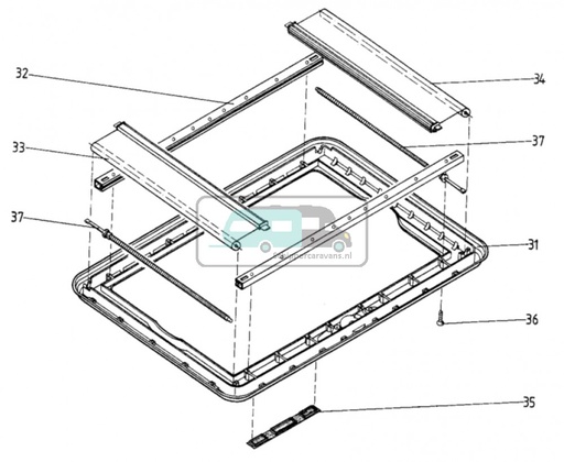[OCS_700288] Dometic Heki 1 Vliegenhor