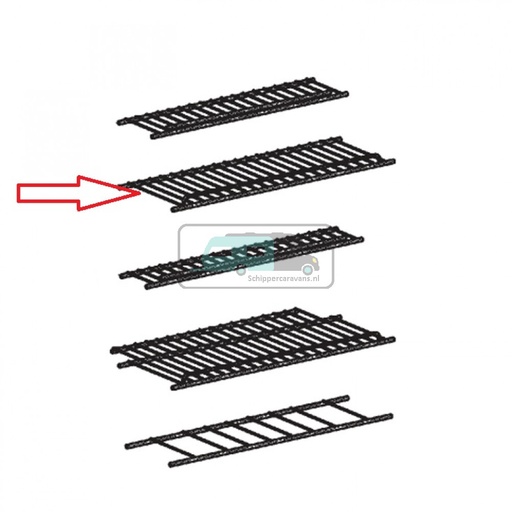 [OCS_700929] Dometic Bovenrooster verzinkt 463 x 165 2413375508