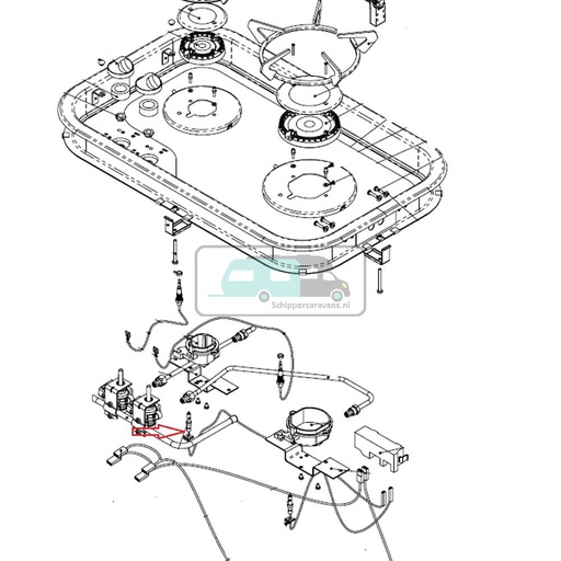 [OCS_701209] Thetford Electrische Ontsteker 600 mm 