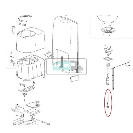 [OCS_9343062] Thetford Flush Tube C260