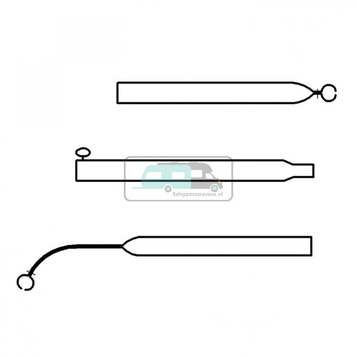 [OCS_96945060] Campking Voortentspanstok 22/19mm 150-200cm Pr