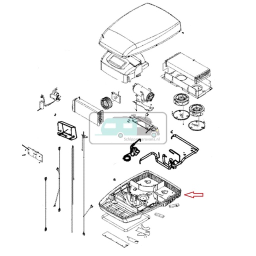 [OCS_0115150] Dometic Lower Part Cabinet Freshjet 3200