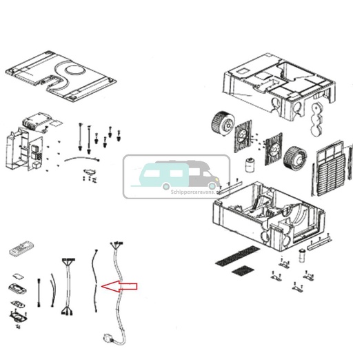 [OCS_0115157] Dometic Verbindingskabel Electrisch Display FreshWell 3000