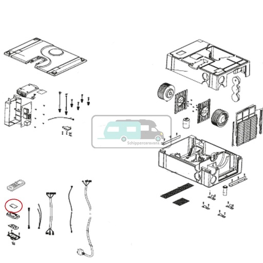 [OCS_0115158] Dometic Airco Behuizing rondel afstandsbediening