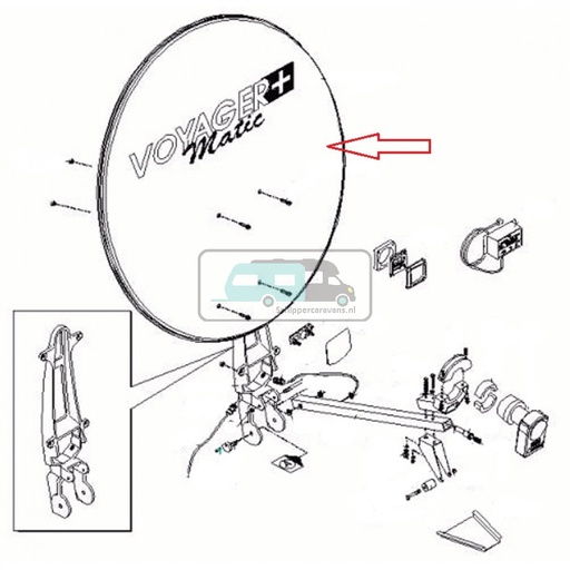 [OCS_0128091] Teleco Schotel antenne D=850 mm nr. 7364