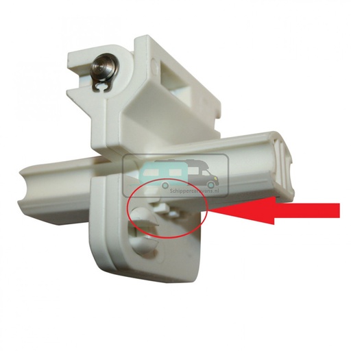 [OCS_0128403] Travel Vision R6/ R7 scharnier met ribbels