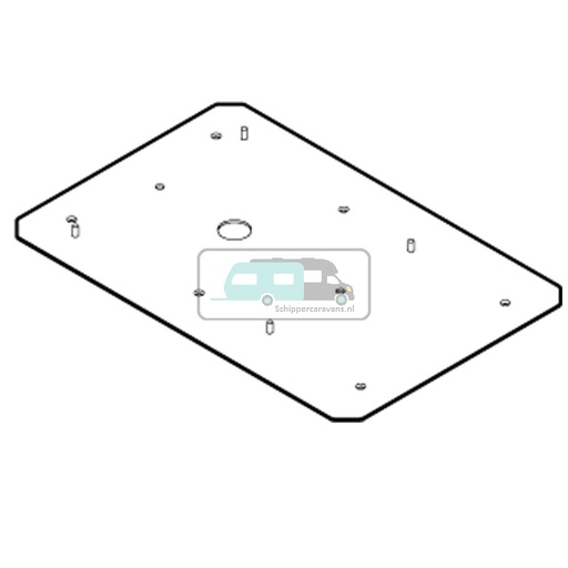 [OCS_0128507] Vechline Montageplaat 85cm