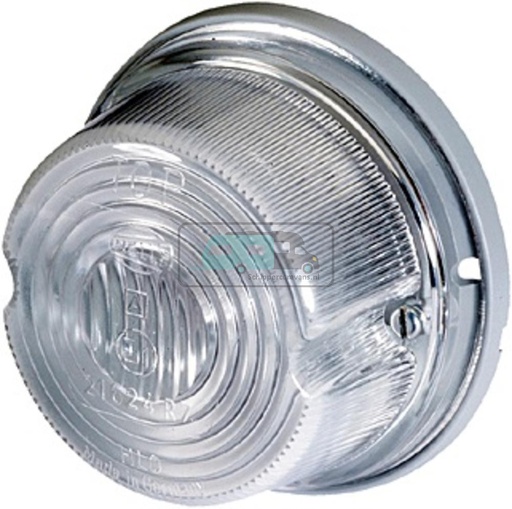 [OCS_0210007B] Hella Breedtelicht Rond Opbouw Wit Onderplaat Zilver