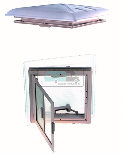 [OCS_0401072] MPK Dakluik 40x40 Transparant Grote Kap+Combirollo