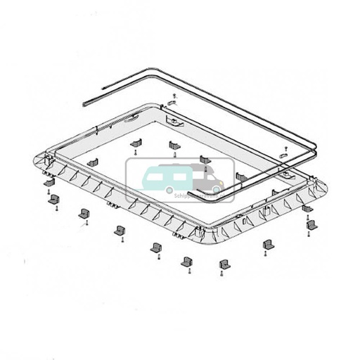 [OCS_0402180] Dometic Heki 2 Buitenkader compleet 53-60 mm