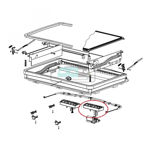 [OCS_0402467] Dometic Midi Heki Elektronische bediening BG1717