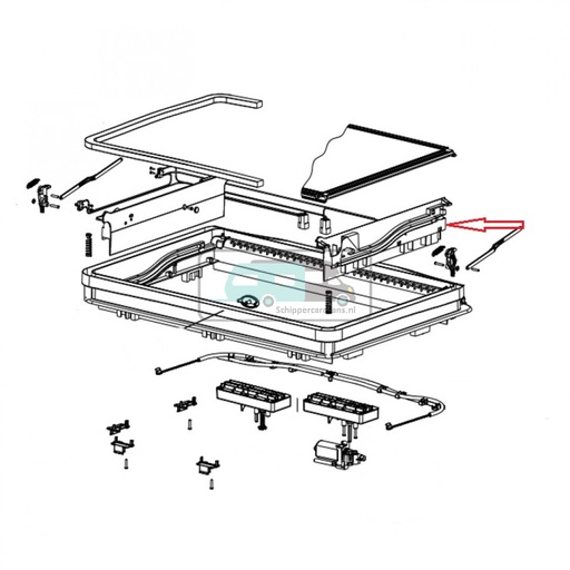 [OCS_0402485] Dometic Midi Heki Afdekking Slinger Aandrijving Compleet L+R