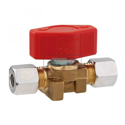 [OCS_0711013B] Gaskraan 2x8mm Afsluitbaar