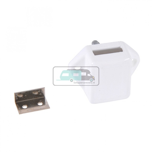 [OCS_0803001B] Drukknopslot Eenzijdig Bedienbaar Wit Mini
