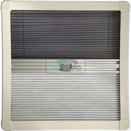 [OCS_0815541] Horrex Gebogen Duo Plissé R5000 Crèmewit 734x544