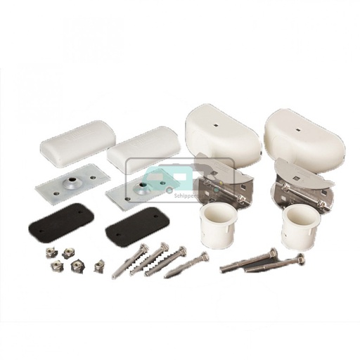 [OCS_0902034B] Fiamma Wandbevestiging onder. Compleet set 2 stuks