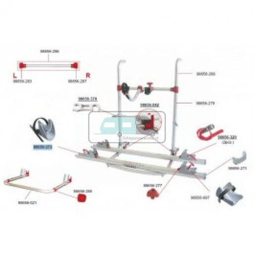[OCS_0902118] Fiamma Left sliding wedge 98656-273