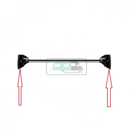 [OCS_0902135B] Fiamma T-stuk adapter Pro zwart 98656M009