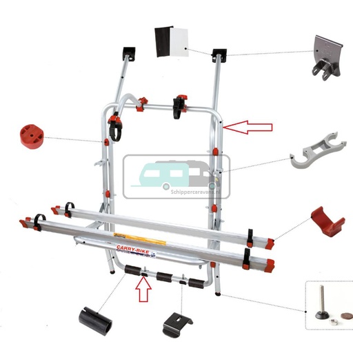 [OCS_0902167] Fiamma Carry-Bike VW T4 Draagbeugel Onder