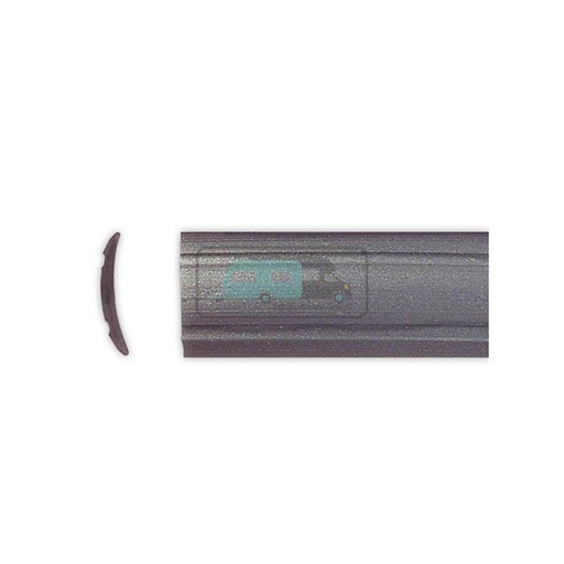 [OCS_0903010B] Inlegbies Donkergrijs 12mm 10m