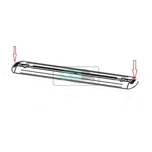 [OCS_0904105] Fiamma Eindkappen set Garage Bars Premium