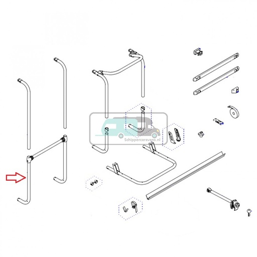 [OCS_0906130] Thule Excellent crossbar + T-pieces + body