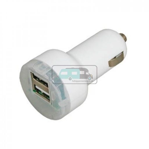 [OCS_1101027B] USB 12V lader met 2 uitgangen