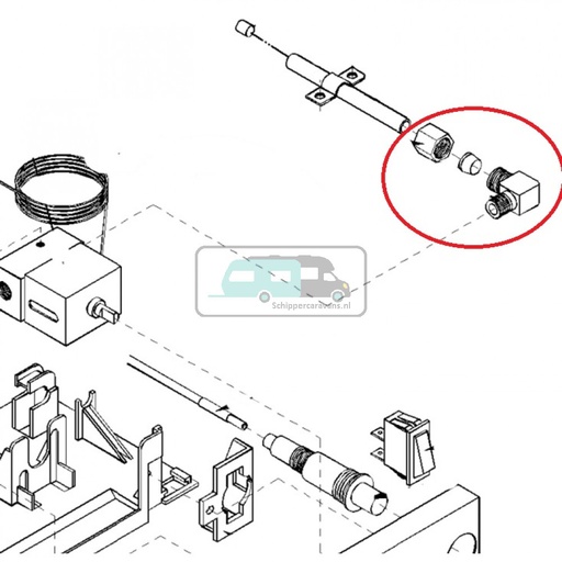 [OCS_1133045] Dometic Gas connection compleet 2923846600