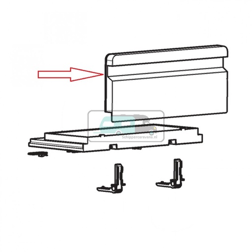 [OCS_1133238] Dometic Freezer flap door 2412195311