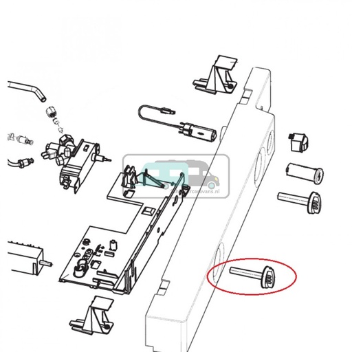 [OCS_1133362] Dometic RMS8550 Draaiknop Keuzeschakelaar Zwart