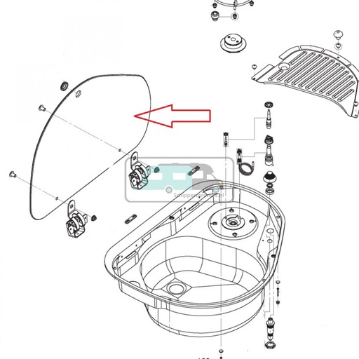 [OCS_1133379] Dometic PI8802 Glasdeksel Band Links