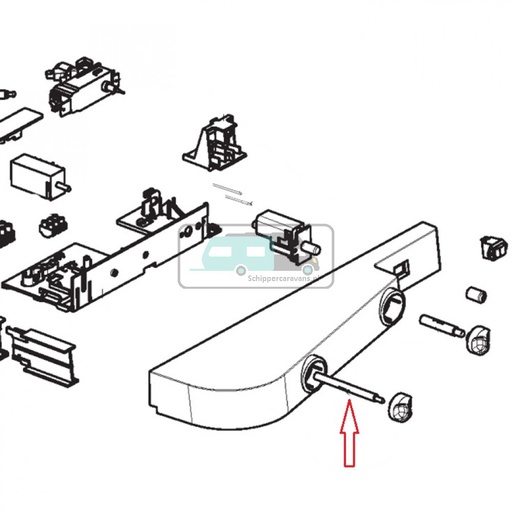 [OCS_1133388] Dometic RMS8550 Verlengstang Linker Scharnier