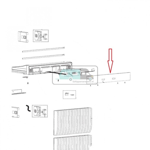 [OCS_1133392] Dometic RMDT8505 Bedieningspaneel Linker Scharnier