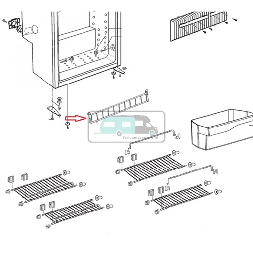 [OCS_1133476] Dometic RM7371 Montageset Voor Houder Rekjes