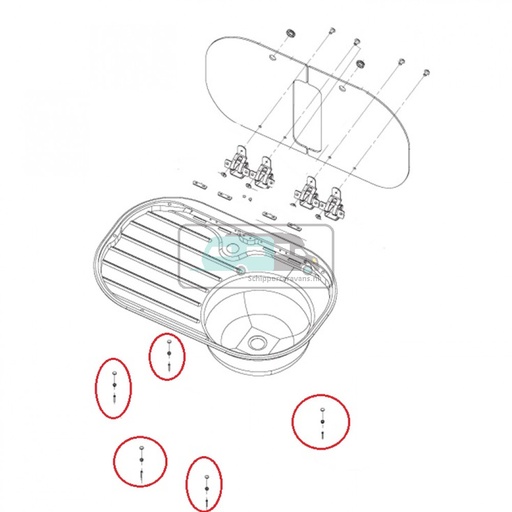 [OCS_1133532] Dometic MO8821 Montageset (5st)