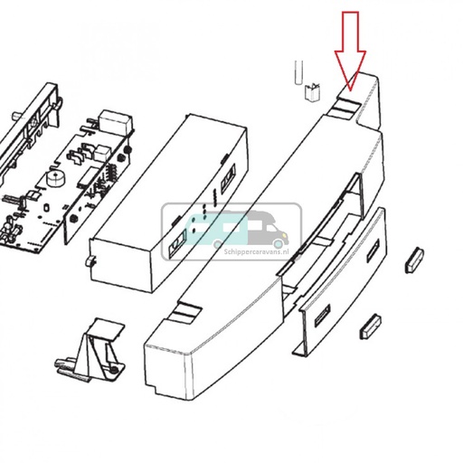 [OCS_1133548] Dometic RM8555 Bedieningspaneel Recht Scharnier
