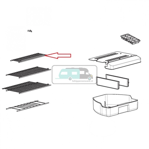 [OCS_1133551] Dometic RMS8550 Rooster Diepvries Verzinkt