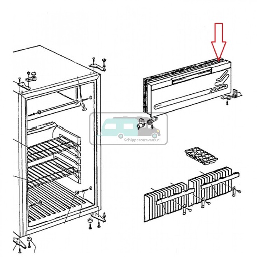 [OCS_1133568] Dometic Diepvriesdeur RM4270 2951518303